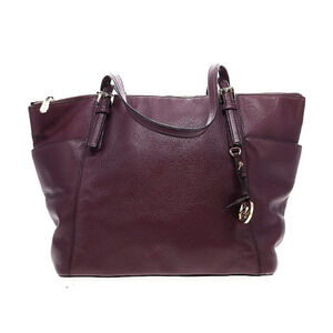 MICHAEL Michael Kors Bedford Large Leather Top Zip Damen Merlot Tote Bag